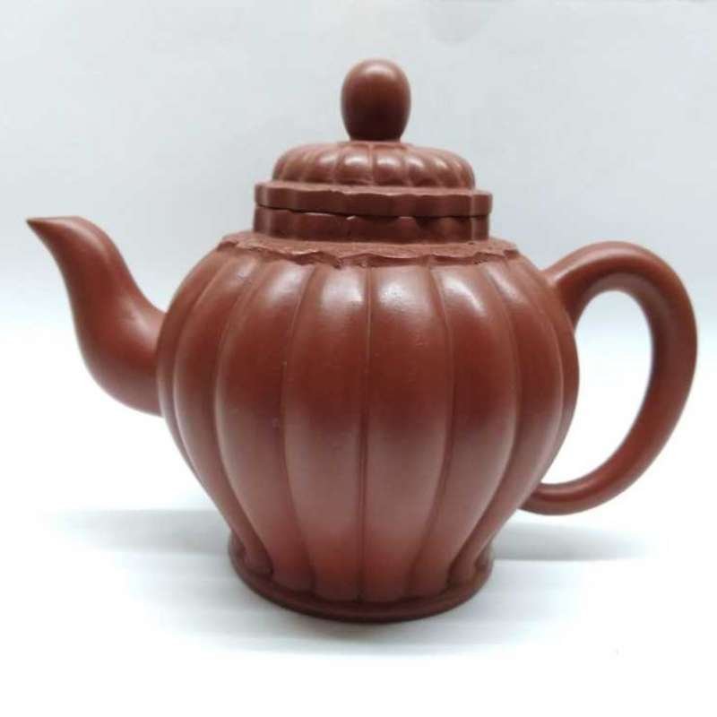 ZSTP191 Yixing Teapot Red Clay (Hong Ni) 360 cc Fortune Well Gallery