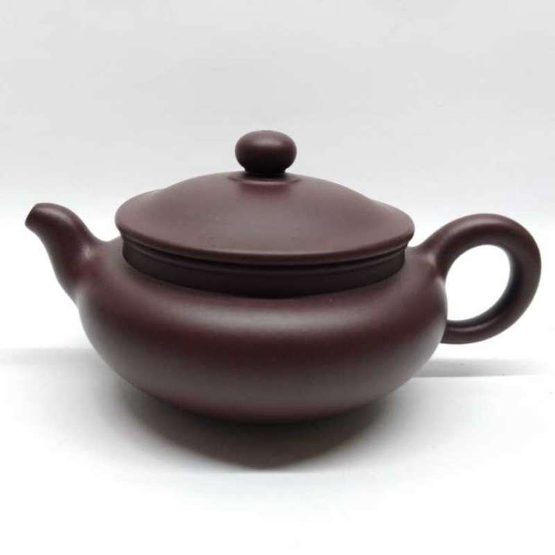 ZSTP198 Yixing Teapot Purple Clay (Zhe Ni) 170 cc Fortune Well Gallery